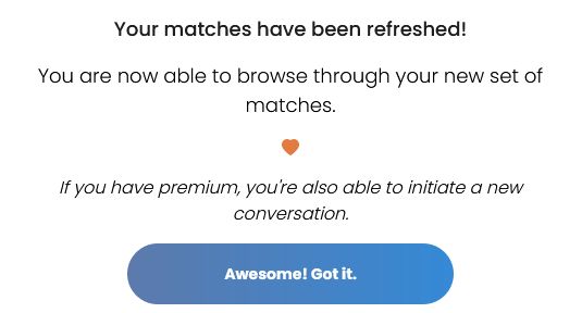 batch matching feature higher bond dating app